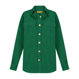 Cotton Gabardine Shirt Jacket