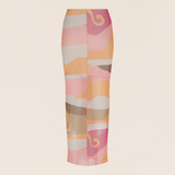 Orange Iceberg Mesh Skirt