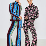 Ice Striped Knit Pant