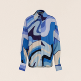 Wave Cotton Long Shirt