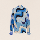 Wave Cotton Long Shirt