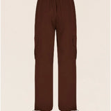Wide Leg Unisex Pant Brown