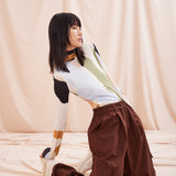 Wide Leg Unisex Pant Brown