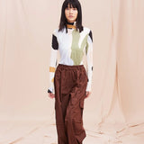 Wide Leg Unisex Pant Brown