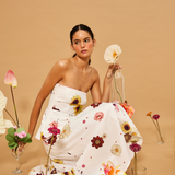 Bloom Flare Strapless Top