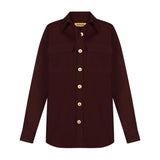 Cotton Gabardine Shirt Jacket
