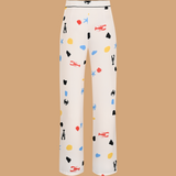Ocean Dots Straight Pant