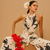 Noir Coast Halter Jumpsuit