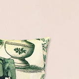 Green Elephant Pillow