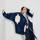 Navy Drops Reversible Jacket