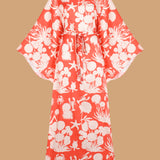 Coral Bloom Caftan