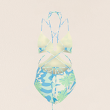 Mint Wavy Swimsuit