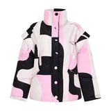 Pink Crystal Puffer Jacket