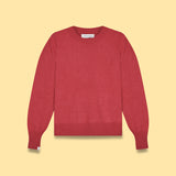 Solid Crew Neck Knit Sweater