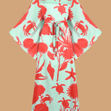 Coral Breeze Caftan