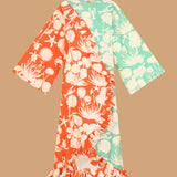 Tide Split Ruffle Maxi Dress