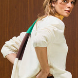 Solid Crew Neck Knit Sweater