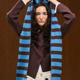 Striped Knit Scarf