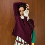 Solid Crew Neck Knit Sweater