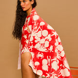 Coral Bloom Beach Towel