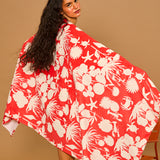 Coral Bloom Beach Towel