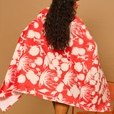 Coral Bloom Beach Towel