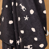 Black Dot Beach Towel