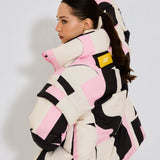Pink Crystal Puffer Jacket