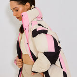 Pink Crystal Puffer Jacket