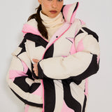 Pink Crystal Puffer Jacket