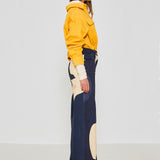 Navy Drops Gabardine Pant