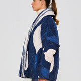 Navy Drops Reversible Jacket