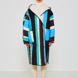 Ice Striped Reversible Puffer Jacket