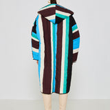Ice Striped Reversible Puffer Jacket