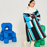 Ice Striped Reversible Puffer Jacket