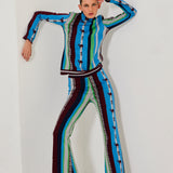 Ice Striped Knit Pant