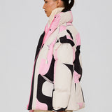 Pink Crystal Puffer Jacket