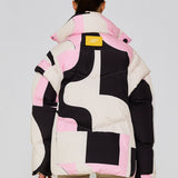 Pink Crystal Puffer Jacket