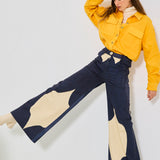 Navy Drops Gabardine Pant