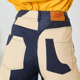 Navy Drops Gabardine Pant