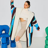 Ice Striped Reversible Puffer Jacket