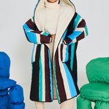 Ice Striped Reversible Puffer Jacket