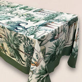 Green Elephant Tablecloth