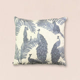Gray Peacock Pillow
