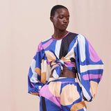 Leaf Satin Tunic
