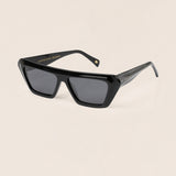 Saint-Tropez Black Diagonal Sunglasses
