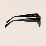 Saint-Tropez Black Diagonal Sunglasses