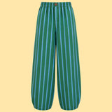 Elastic Waist Wide-Leg Pants