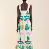 Botanic Garden Cross Front Cotton Dress