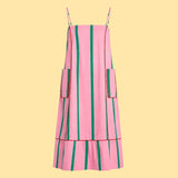 Sleeveless Midi Dress With Pocket Detail